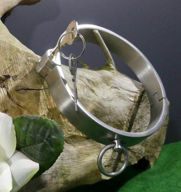 Halsband Edelstahl mit O-Ring, abschliessbar    (13,5 cm)