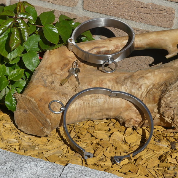 Halsband Edelstahl mit O-Ring, abschliessbar    (13,5 cm)
