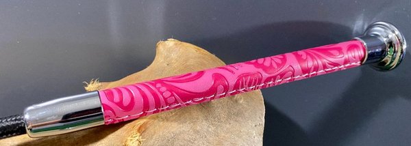 Gerte Vintage mit Equi Leder Handgriff Pink